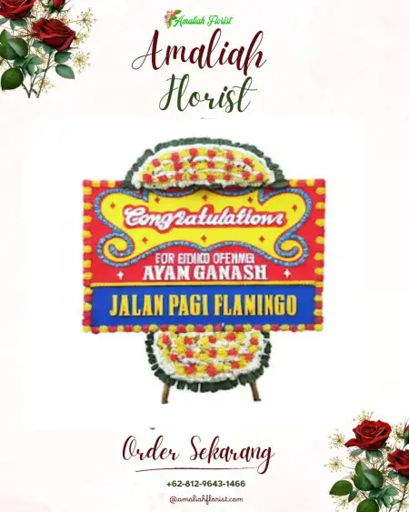 Sewa Papan Bunga Pancuran Pinang